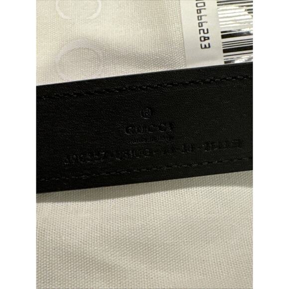 GUCCI Blondie Interlocking G leather belt Black Gold 95 / 38 main image 6